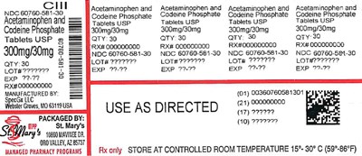 APAP CODEINE 581-30.jpg 581 - APAP CODEINE 581 30